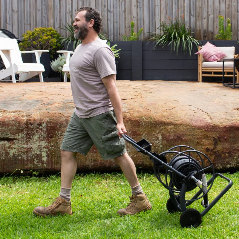 Metal Hose Reel Cart with 30m Hose - Image 3